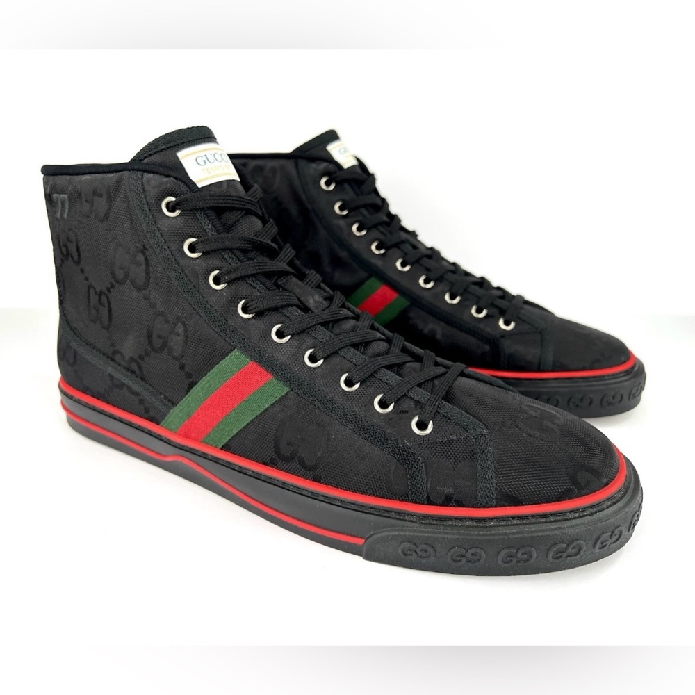 Gucci Tennis 1977 Off The Grid High To Monogram Sneakers UK 12 - US 12.5 - EU 46 - Picture 10 of 10